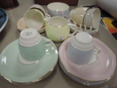 A harlequin tea service by Royal Tudor ware Barker Bros