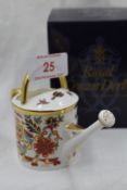 A Royal Crown Derby Watering Can, with box
