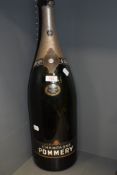 A very large bottle advertising Champagne Pommery dated 1959 larger than a magnum possibly a