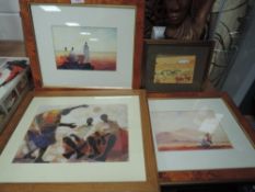 A selection of African and similar tribal prints