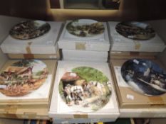 A selection of limited edition plates by Wedgwood including Country Days all have boxes