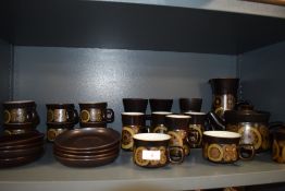 A part tea and coffee service by Denby in the Arabesque design 26 pieces approx