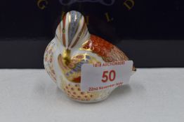 A Royal Crown Derby Collectors Guild Teal Duckling paperweight, boxed with gold stopper