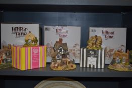 Five Lilliput lanes,Watermeadows,the chocolate box,sugar mouse,Saffron house and one more which is