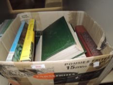 A collection of books of gardening interest, including one dated 1910 on herb gardens with colour