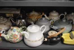 A selection of various design and style tea pots including Trotters and Gypsy cart