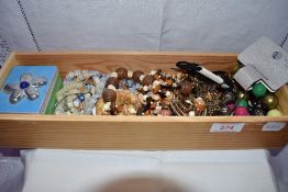 A selection of costume jewellery necklaces and pendants