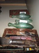 A selection of pocket and pen knives including military and seathed