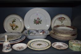 A selection of ceramics including plates and bowls by Wedgwood Vincent