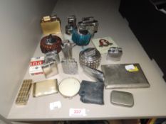 A selection of cigarette and cigar lighters including large Mc Murdo table lighter and Dunhill