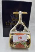 A Royal Crown Derby Garden Roller, with box