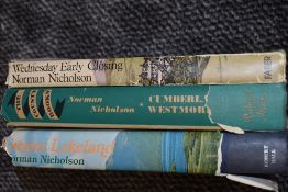 A selection of local interest volumes including Norman Nicholson two first editions