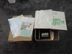Two boxes of World Stamps and Covers, mint and used, in albums and loose