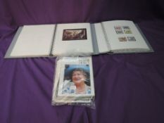 Two Albums containing mint & used Isle of Man & Jersey Stamps, along with Isle of Man Newsletters