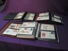 A Collection of mainly GB First Day Covers & Commemorative Covers in 6 albums