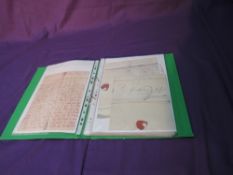 An album of Postal History including Pre Stamp Entires early 1800's, package of letter fronts and