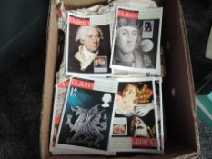 A large box of British Philatelic Bulletin magazine, Royal Mail, 1970's to 2008