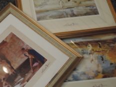 A pair of prints after William Russell Flint, The Sunlit Bastion and On A Golden Beach and a similar