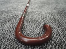 A traditional walking stick having HM silver ferrule and tip