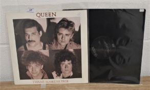 I want to break free, two copies, one in picture sleeve.