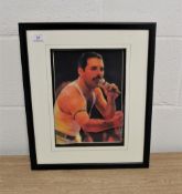 A 3D Framed Freddie hologram, 40cm by 37cm wide.