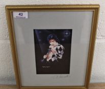 A signed print by Trevor Horsewell and postcards.