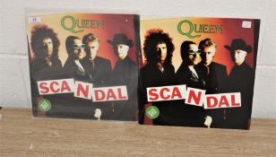 To copies of Scandal 12 'single etched vinyl.