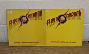 Flash Gordon vinyl record, two copies.