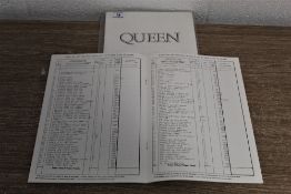 Two copies of the tour itinerary 1971 and 1985.