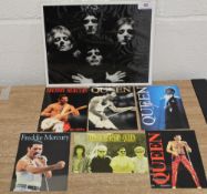 A collection of postcards and Bohemian rhapsody photo.