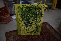 A modern abstract artwork acrylic on canvase unsigned