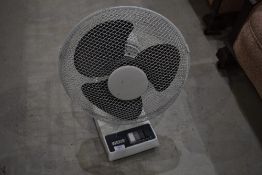 A vintage desk fan, by JAC