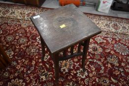 A late Victorian plant stand or occasional table approx. Width 28cm, height 46cm