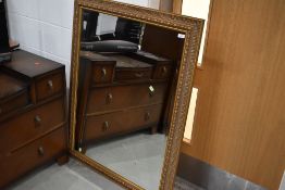 A gilt frame wall mirror, approx. 91 x 117cm