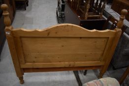 A solid pine headboard, double size