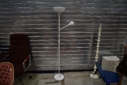 A modern white standard/reading lamp