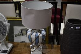 A modern table lamp