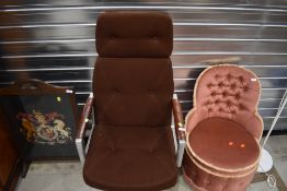 A vintage office chair