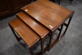 A vintage teak G plan nest of table