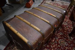 A vintage luggage trunk