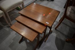 A G plan teak nest of tables