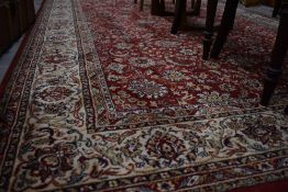 A pair of modern Belgian carpet squares, labelled Birjan, in very nice condition, approx. 300 x