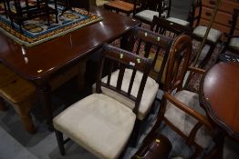 Three near matching 19th Century mahogany dining chairs
