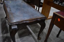 A reproduction coffee table