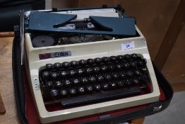 A vintage Erika typewriter