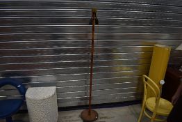 A vintage simulated bamboo double standard , with pull cord switches