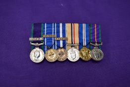 A collection of six Miniature Medals, General Service Medal 1962-2007 Northern Ireland Clasp, Nato