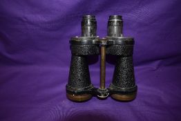 A pair of British Military Binoculars X5 Bino Prism M4 No8381