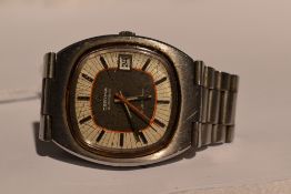 A gents 1970's Certina automatic Blue Ribbon wrist watch, ref no: 5801 196, Serial no: 8864375.