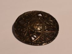 A Scottish silver brooch of Celtic design, marked IONA, Sterling Scotland